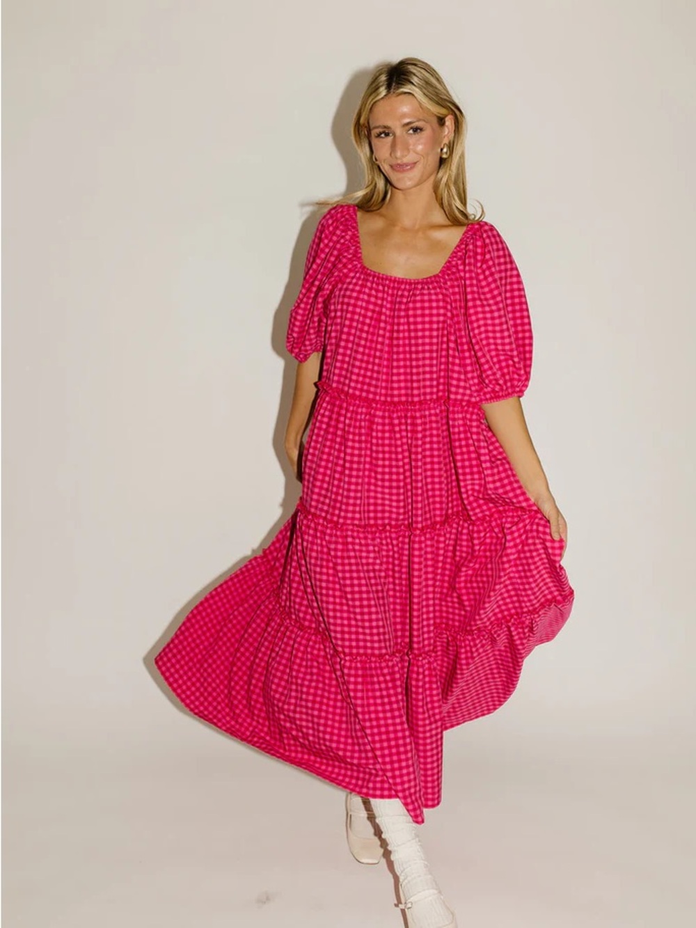 DayMaker Dress PINK GINGHAM *ZOCO EXCLUSIVE* - Picture 6 of 12